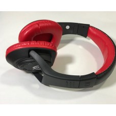 ETTE Bluetooth Headset with Memory Card Reader and FM Radio,Red